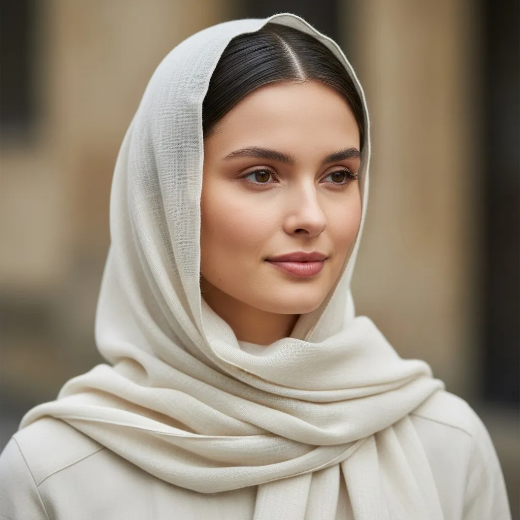 بستن مو دم اسبی زیر شال