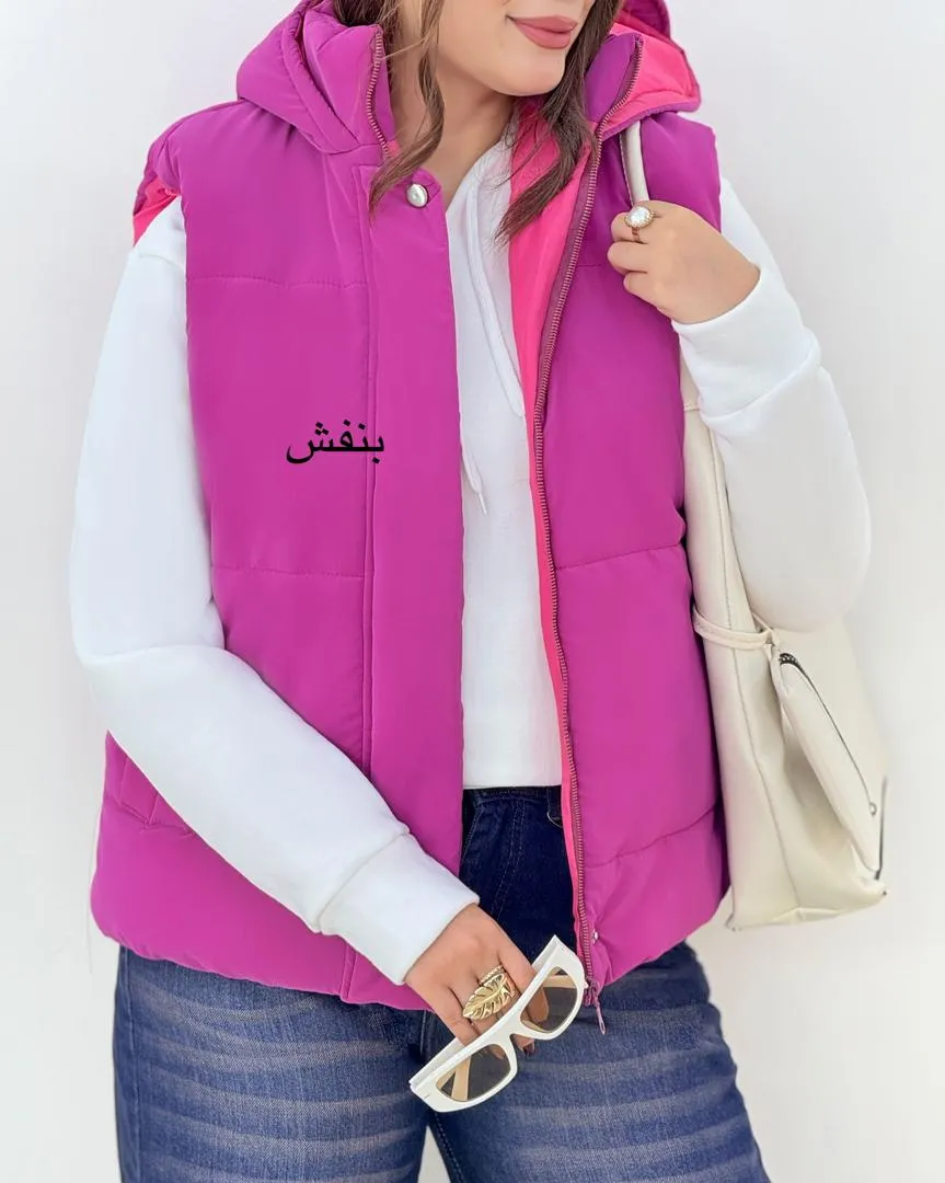 پافر آستر دار کلاه دار زنانه کد h630_5 پافر آستر دار کلاه دار زنانه کد h630