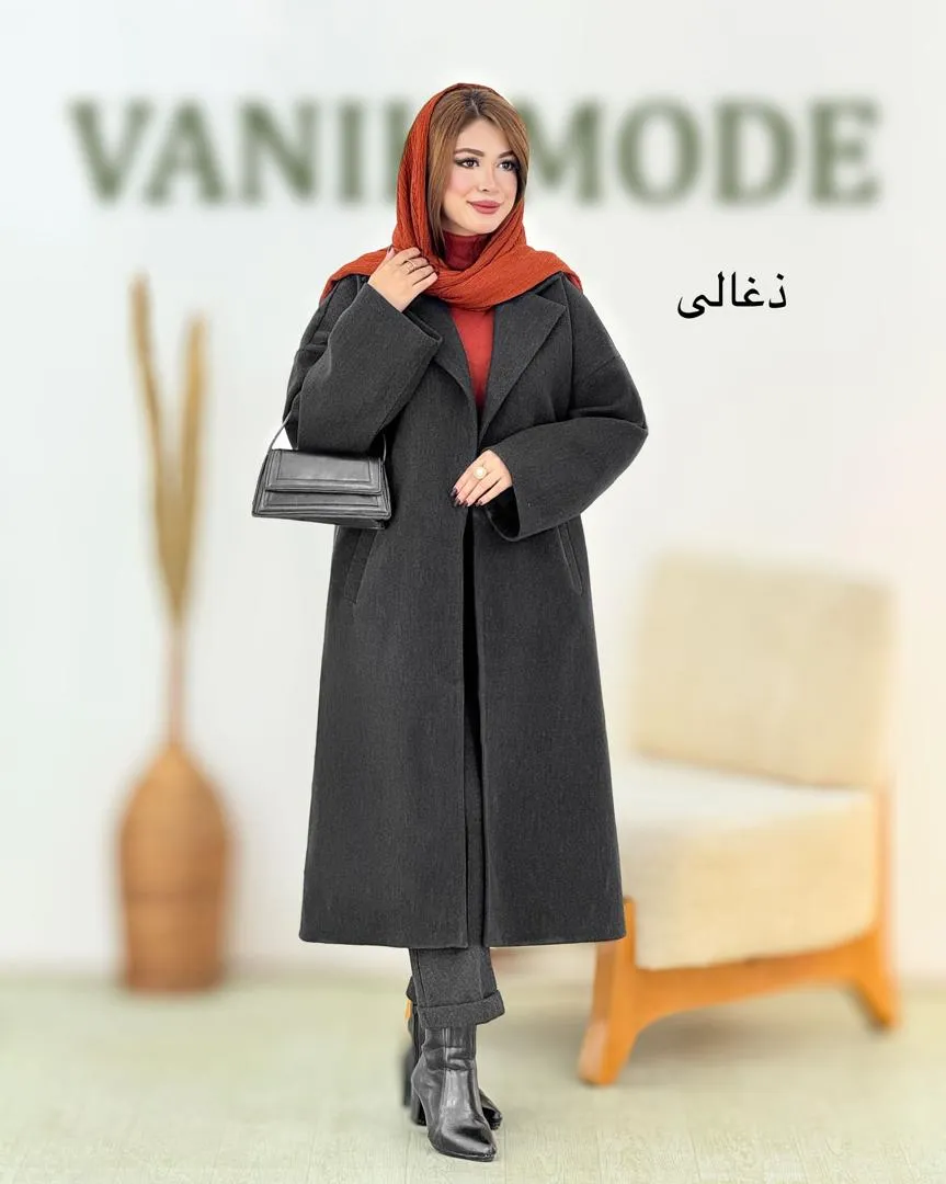 پالتو فوتر بلند جیب دار کد h678_2 پالتو فوتر بلند جیب دار کد h678