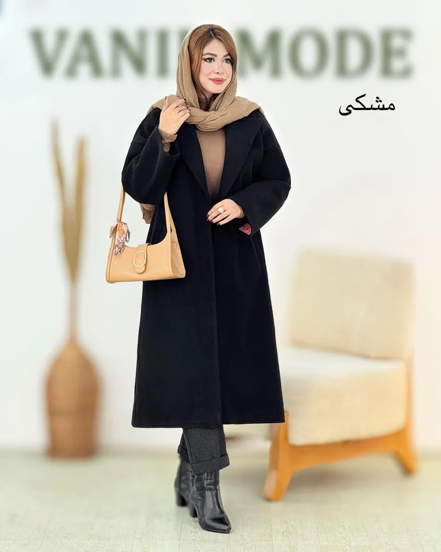 پالتو فوتر بلند جیب دار کد h678_2 پالتو فوتر بلند جیب دار کد h678