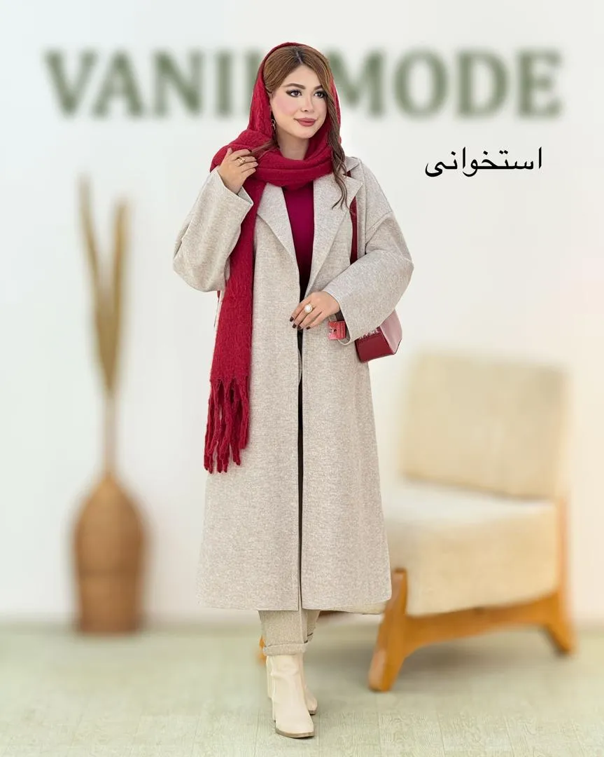 پالتو فوتر بلند جیب دار کد h678_4 پالتو فوتر بلند جیب دار کد h678