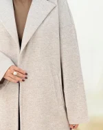 پالتو فوتر بلند جیب دار کد h678_6