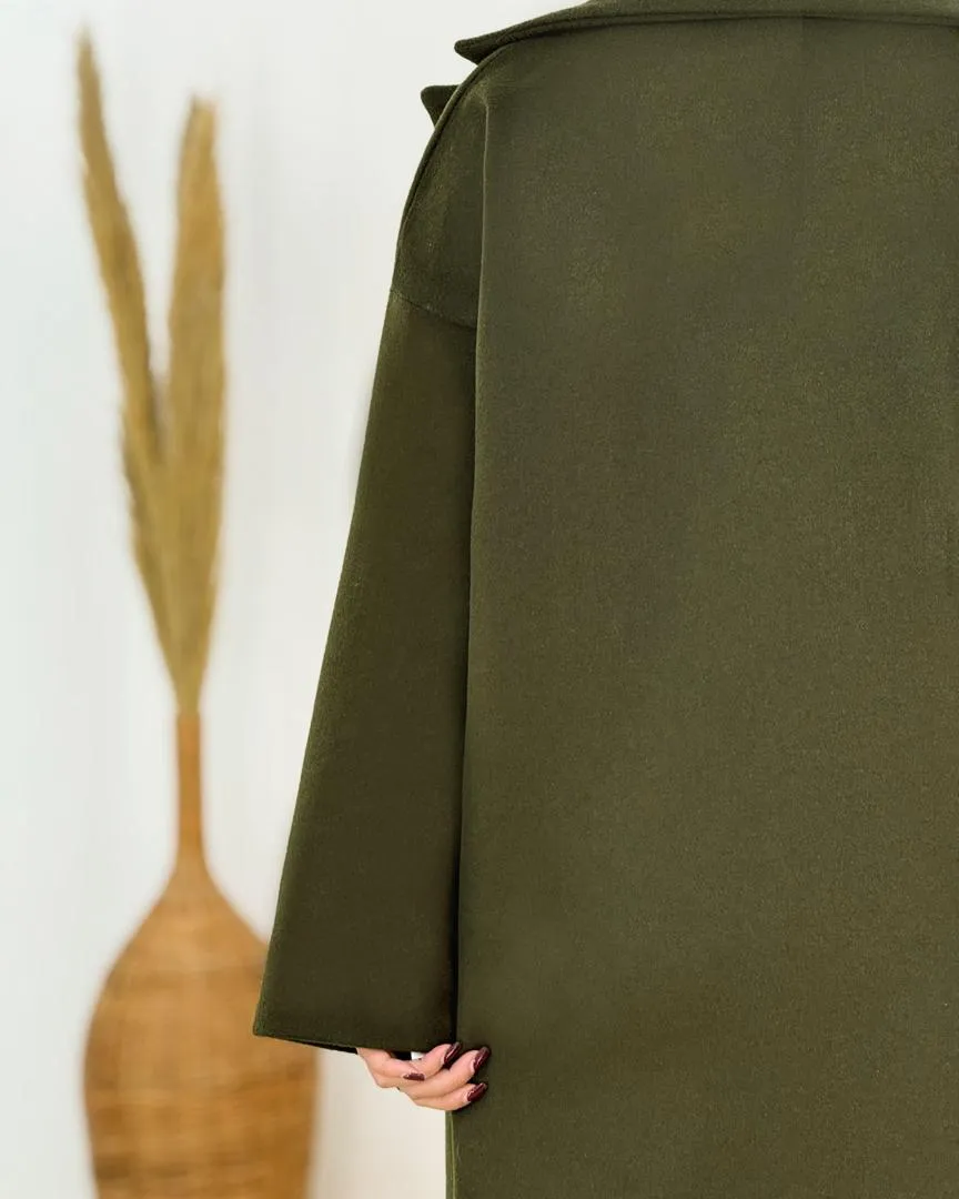 پالتو فوتر بلند جیب دار کد h678_8 پالتو فوتر بلند جیب دار کد h678