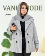 پالتو فوتر جلو دکمه خور آستر دار کد h621 (5)