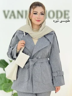 پالتو فوتریقه انگلیسی 6 دکمه h616