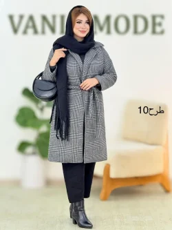 پالتو پشمی جلو باز کد H607