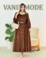 پیراهن آستین پیله دار مخمل کد h664_2