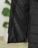 کاپشن بلند کلاهدار جلو جیب کد h608 (4)