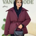 کاپشن جلو جیب یقه پهن کد h611