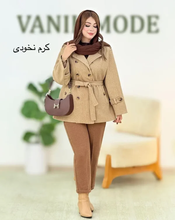 کت فوتر زنانه بنددار کد H617