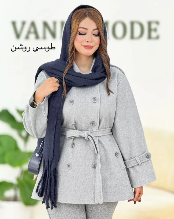 کت فوتر زنانه بنددار کد H617