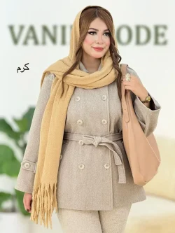 کت فوتر زنانه بنددار کد H617