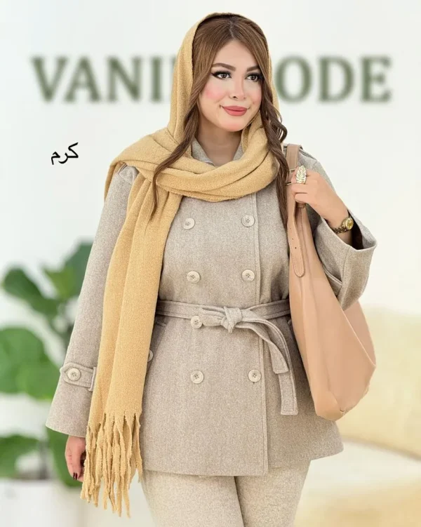 کت فوتر زنانه بنددار کد H617