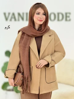 کت فوتر یقه انگلیسی کد h596