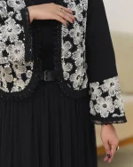 کت پولکدوزی و دامن تور کد H648_5