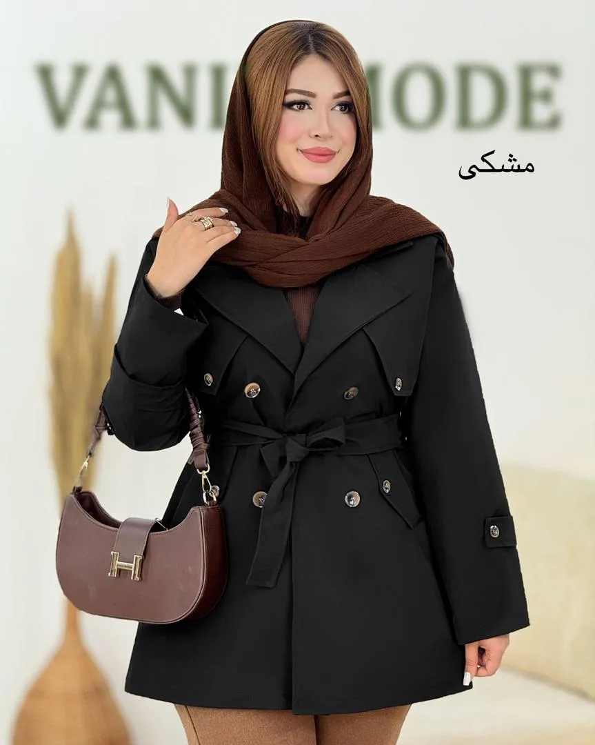 بارانی آستردار جلو باز کد h633 (2) بارانی آستردار جلو باز کد h633