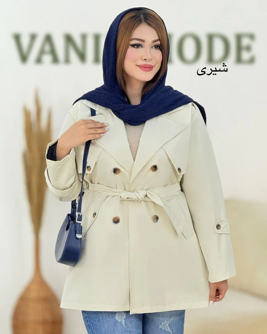 بارانی آستردار جلو باز کد h633 (6) بارانی آستردار جلو باز کد h633