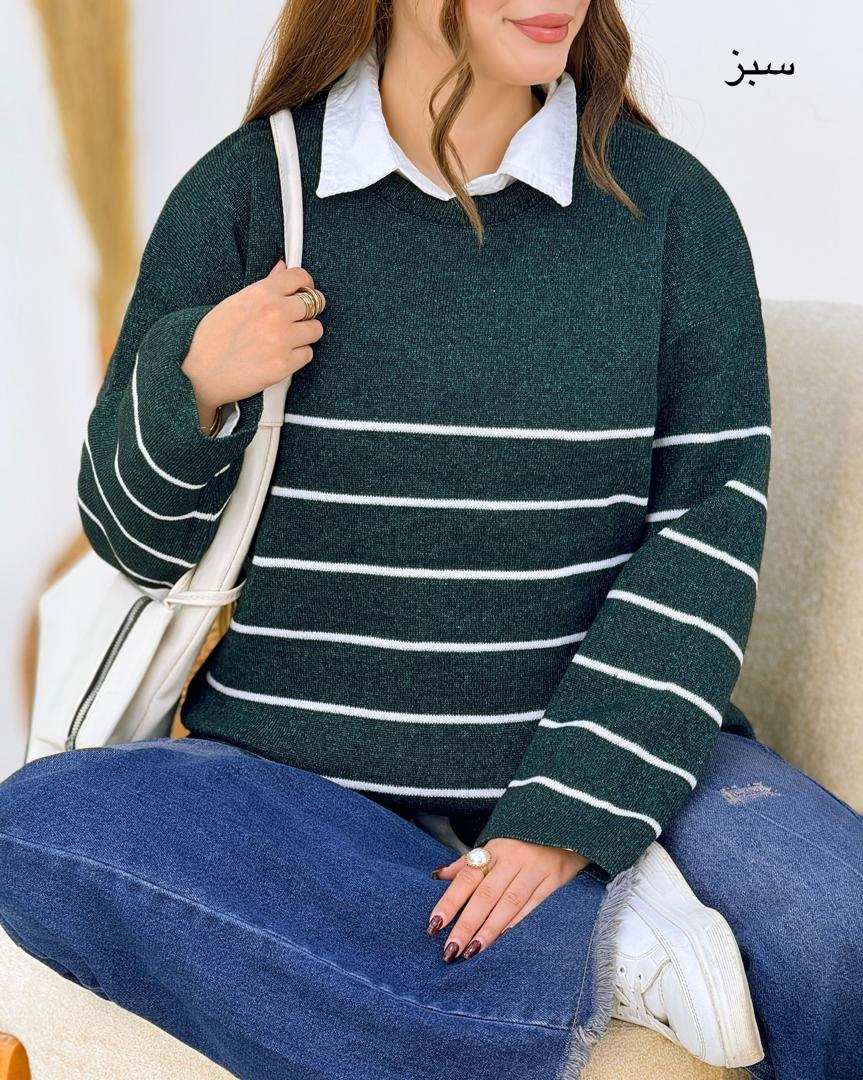 بلوز بافت راه راه (1) بلوز بافت راه راه