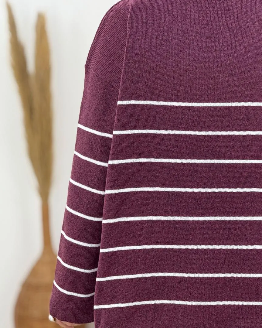 بلوز بافت راه راه بلوز بافت راه راه