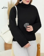 بلوز بافت یقه اسکی زنانه کد h622