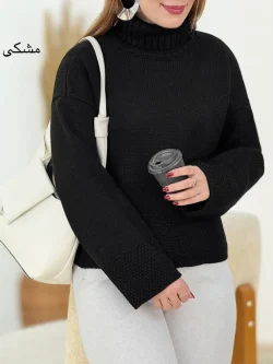 بلوز بافت یقه اسکی زنانه کد h622