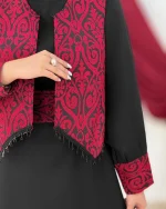 جلیقه پیراهن یلدایی ملیله دار کد h786_2