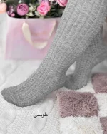 جوراب بافت گندمی بلند کد H651
