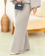 ست بلوز گت دار و شلوار بگ استایل کد h767_6