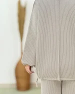 ست بلوز گت دار و شلوار بگ استایل کد h767_7