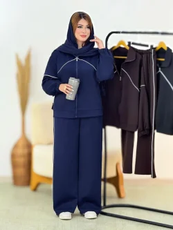 ست سویشرت شلوار خط دار کد h760