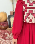 ست پیراهن جلیقه یلدایی کد h763 (5)