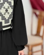 ست پیراهن جلیقه یلدایی کد h763 (6)