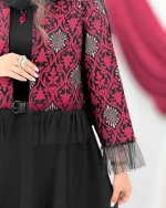 ست کت دامن یلدایی کد h762 (2)