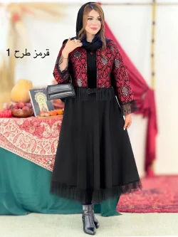 ست کت دامن یلدایی کد h762