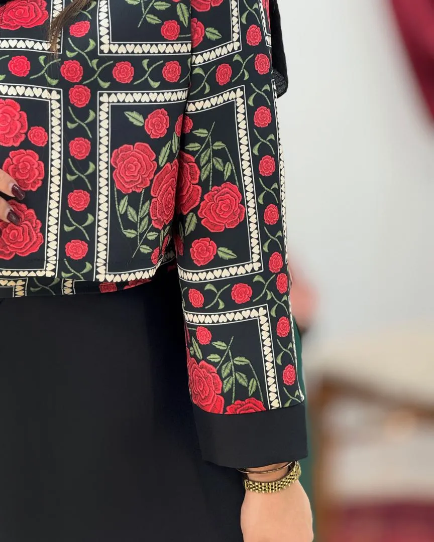 ست کت سارافون کمربنددار زنانه کد h703_3 ست کت سارافون کمربنددار زنانه کد h703