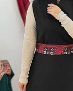 ست کت سارافون کمربنددار زنانه کد h703_7