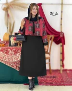 ست کت سارافون کمربنددار زنانه کد h703_8