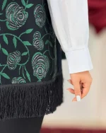 ست یلدایی شومیز جلیقه و گردنبند کد h739 (6)_6