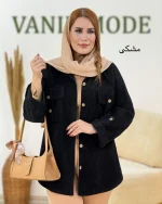 شومیز صلیبی جلو جیب مخمل کد h729 2