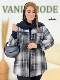 شکت چهارخونه آستین پاگون دار کد h685