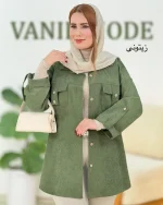 مانتو کبریتی آستین پاگون دار کد h791_5