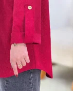 مانتو کبریتی آستین پاگون دار کد h791_6