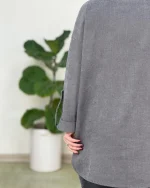 مانتو کبریتی آستین پاگون دار کد h791_8