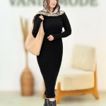 ماکسی بلند یقه ۵ سانت