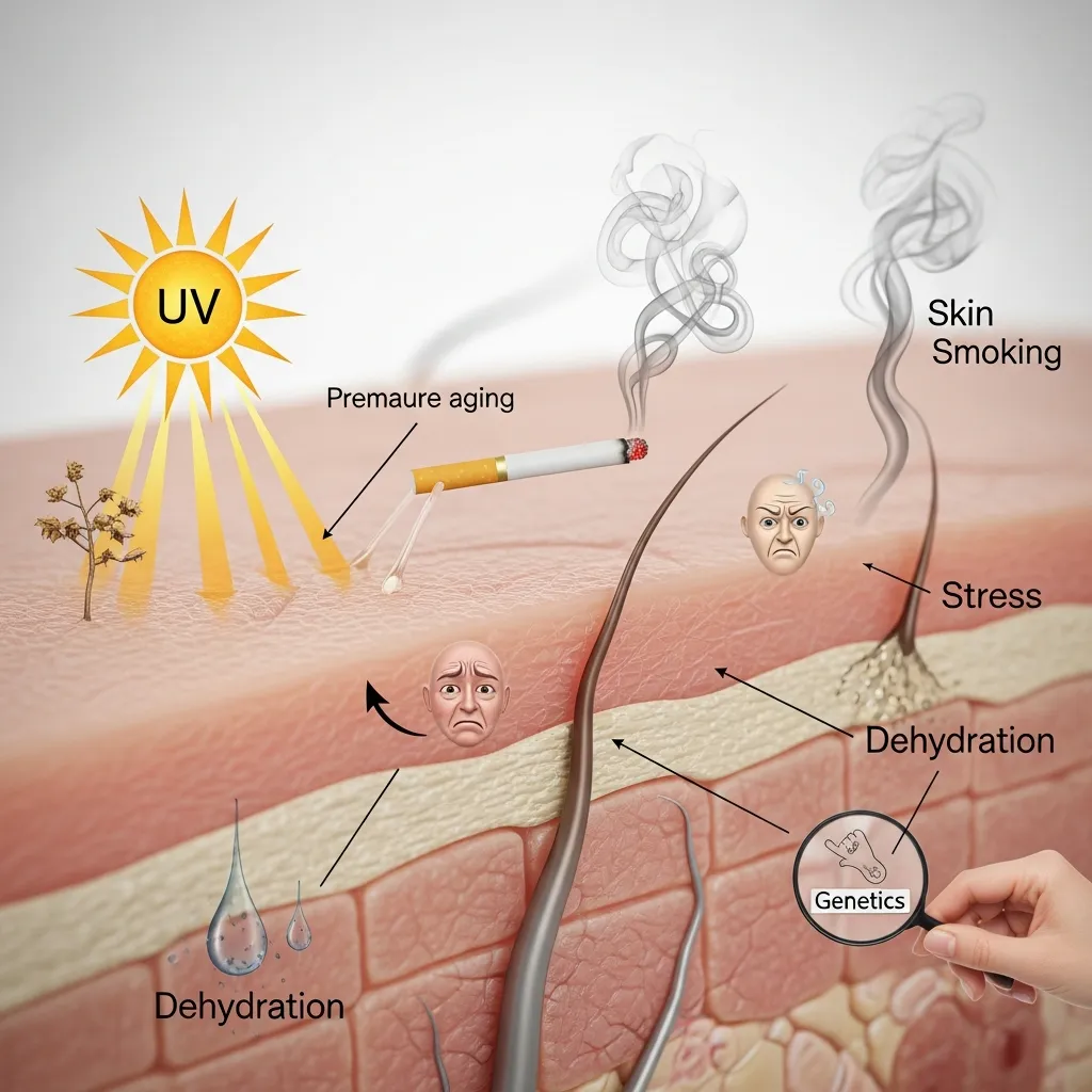 چروک صورت از چه سنی شروع می شود
