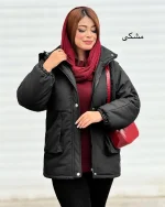 کاپشن زنانه کلاهدار کد h766_4