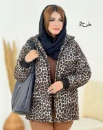 کاپشن پلنگی آستردار کد h746_7