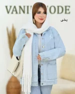 کت جین دکمه پرسی کد h745_3