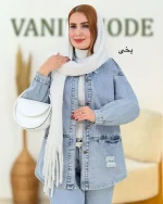 کت جین زاپدار زنانه کد h718_1