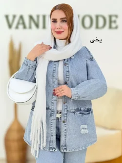 کت جین زاپدار زنانه کد h718